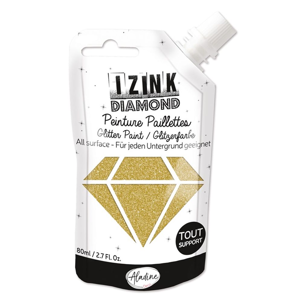 Diamantové barvy zlatá 80 ml Aladine