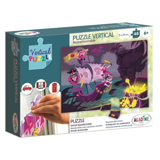 Vertikální puzzle, Piráti, 48 dílků