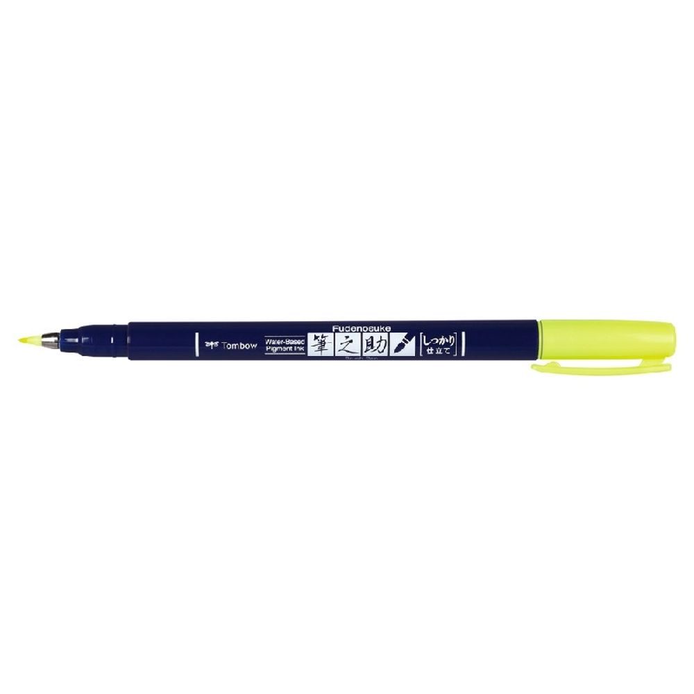 Levně Tombow Štětcový fix Tombow Fudenosuke, tvrdý hrot - VYBERTE ODSTÍN - Štětcový fix Tombow Fudenosuke, tvrdý hrot - neon yellow, neonový žlutý