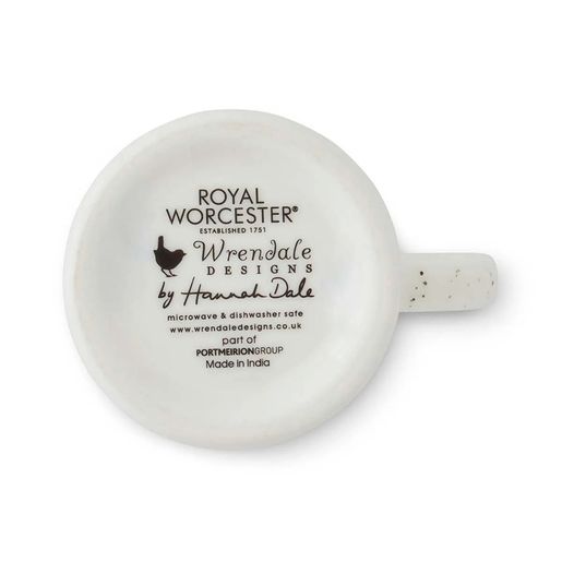 Vánoční porcelánový džbán na květiny Wrendale Designs "Little Red Robin" - Červenka