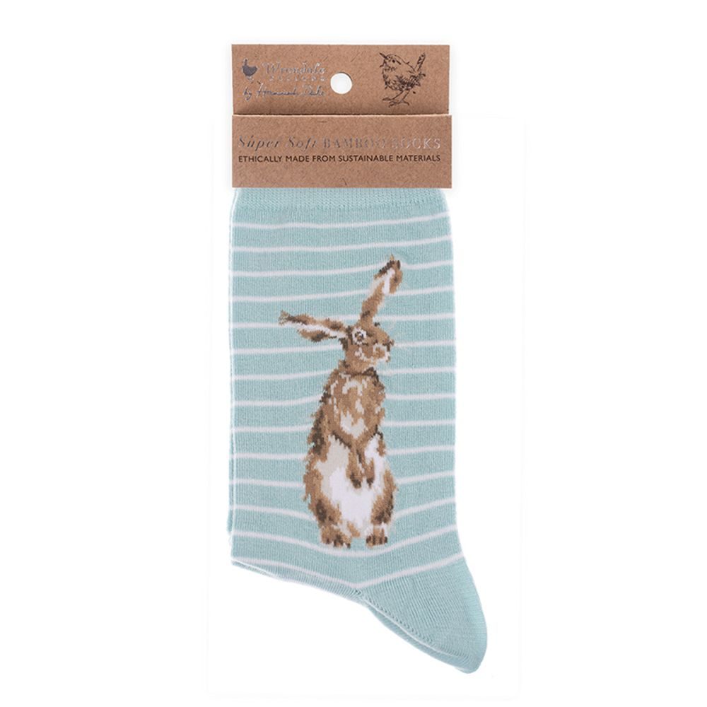 Wrendale Designs Dámské ponožky Wrendale Designs "Hare and the Bee" - Zajíc