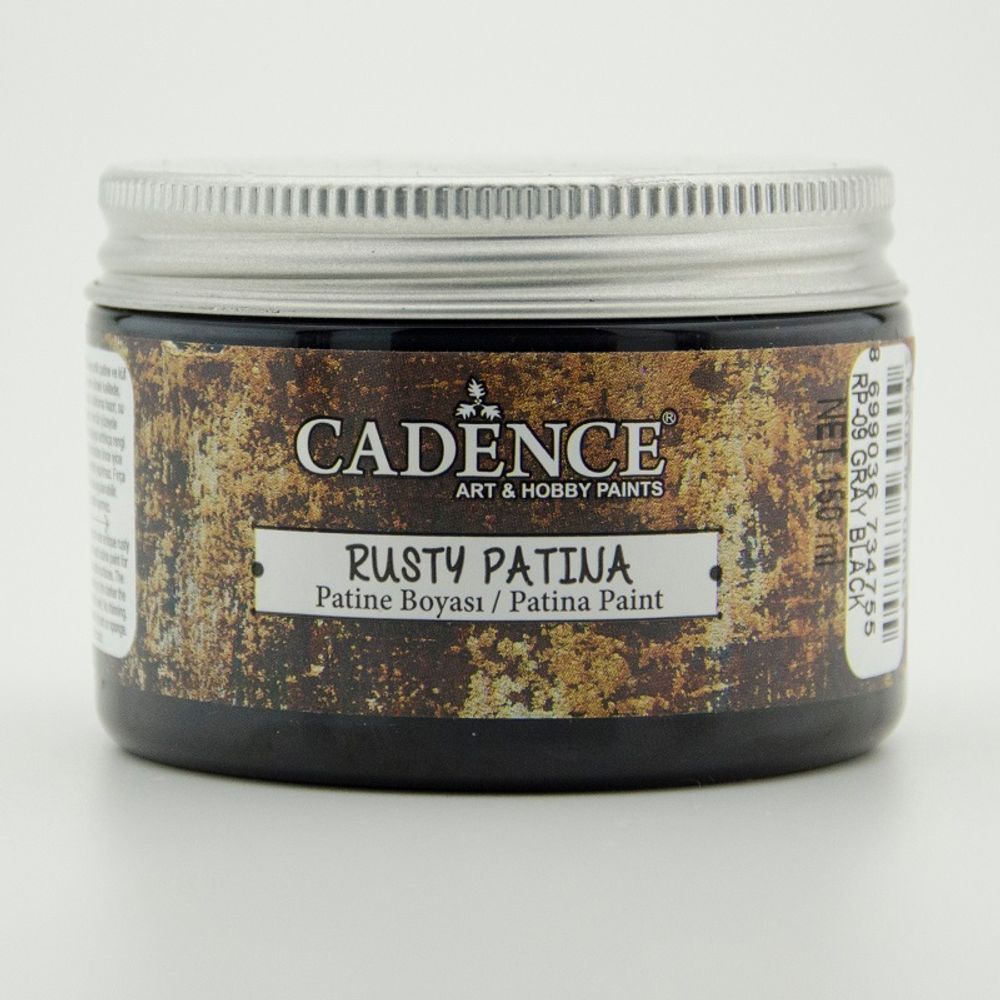 Levně Cadence Patinovací barva Cadence Rusty Patina, 150 ml - VYBERTE ODSTÍN - Patinovací barva Cadence Rusty Patina, 150 ml - gray black, černošedá