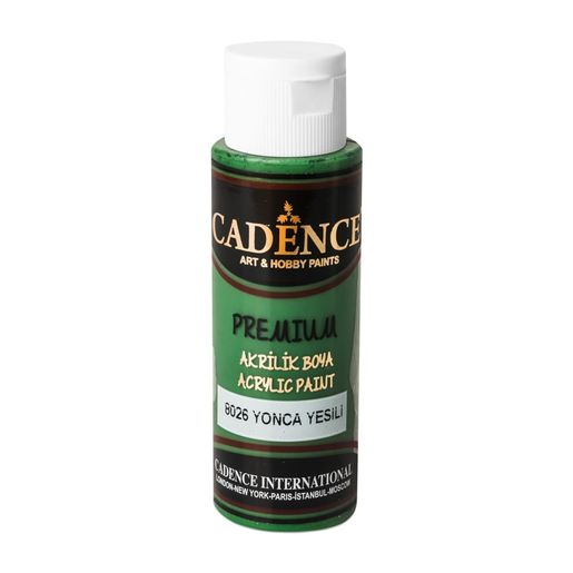 Akrylová barva Cadence Premium, 70 ml - clover green, zelená jetelová