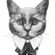 Nažehlovací nálepka, kočka - 21 x 30 cm