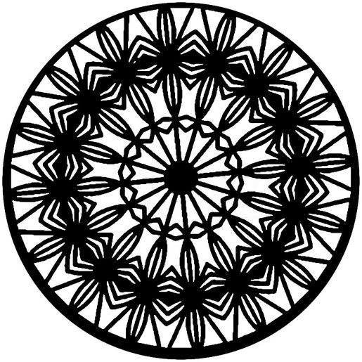 Šablona TCW - Mandala Prismatic - VYBERTE VELIKOST