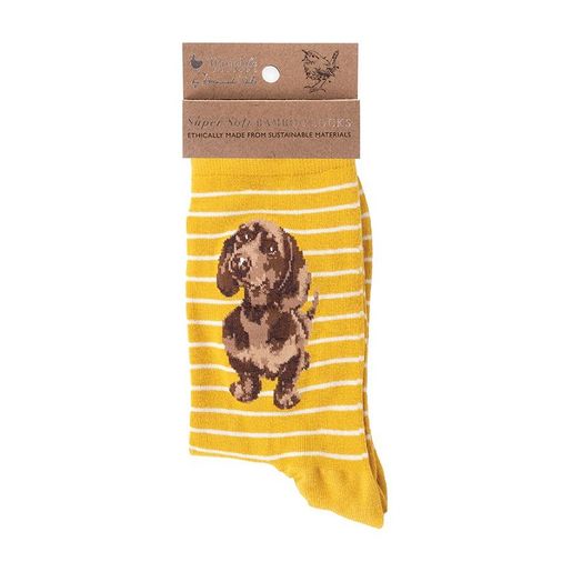Bambusové ponožky Wrendale Designs "Little One" - Pes, jezevčík