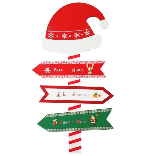 Dřevěný výřez k dekoraci Gomille, 40x78 cm - Vánoční rozcestník