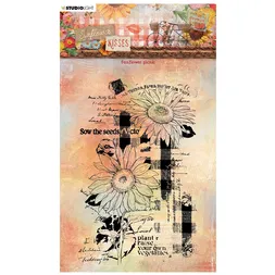 Gelové razítko Studio Light "Sunflower Kisses", 9,1x13,8 cm - Slunečnicový piknik
