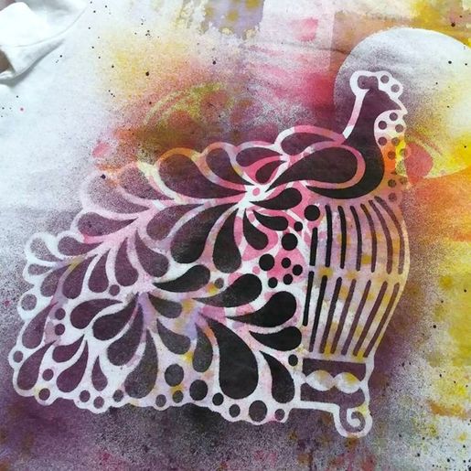 Šablona Cadence, stínová - Páv