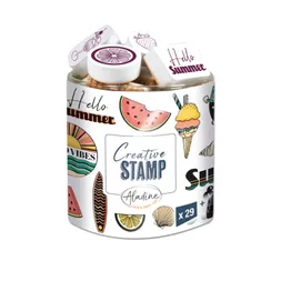 Razítka Aladine Creative Stamp, 29 ks - Prázdniny