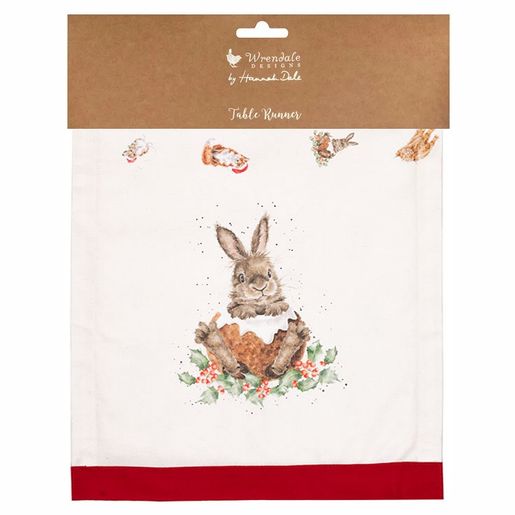 Běhoun na stůl Wrendale Designs "Winter Woodland" - Vánoční zvířátka