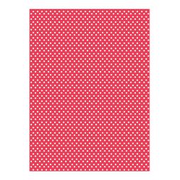 Rýžový papír Cadence, A4 - Bílé puntíky na červené