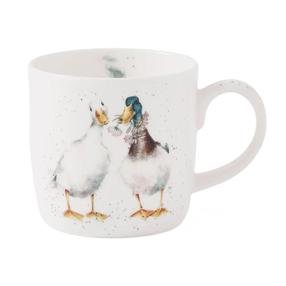 Levně Royal Worcester Porcelánový hrnek Wrendale Designs "Duck Love", 0,31 l - Kachny