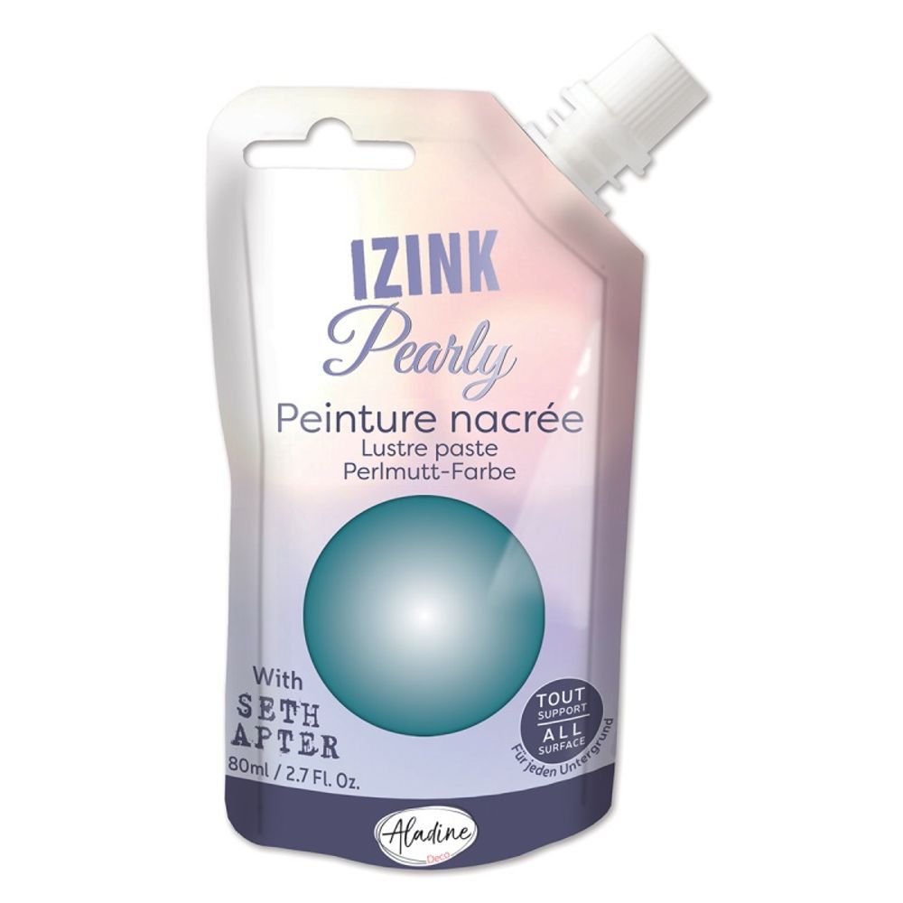 Levně Aladine Perleťová barva Aladine Izink Pearly, 80 ml - VYBERTE ODSTÍN - Perleťová barva Aladine Izink Pearly, 80 ml - turquoise, tyrkysová