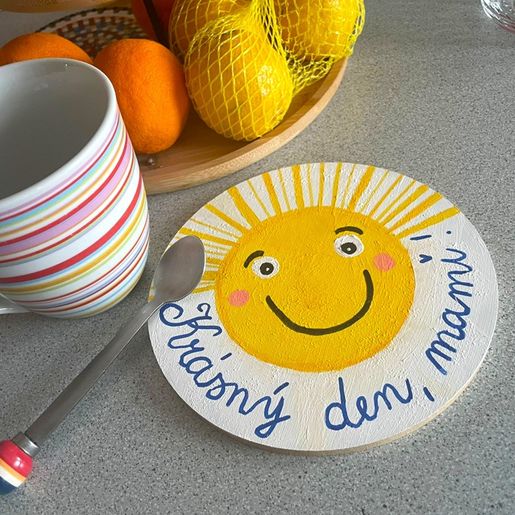 Dřevěný výřez k dekoraci Gomille, 10 cm - Kruh, malý