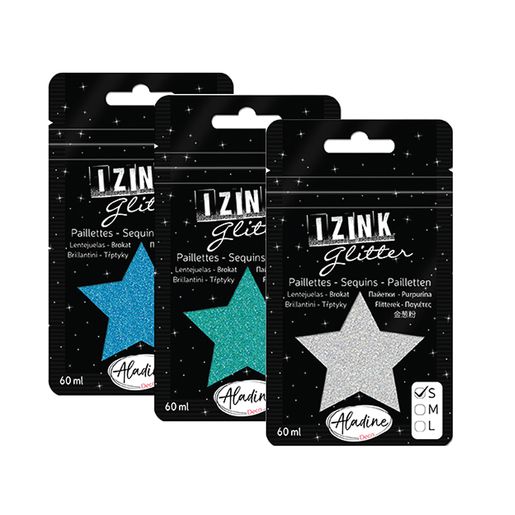 IZINK GLITTER, třpytky, 60 ml - velikost S