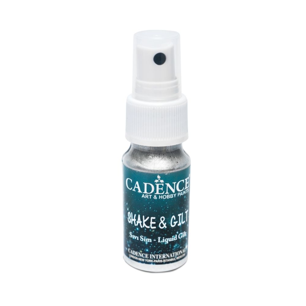 Levně Cadence Metalická třpytivá barva ve spreji Cadence Shake & Gilt, 25 ml - VYBERTE ODSTÍN - Metalická třpytivá barva ve spreji Cadence Shake & Gilt, 25 ml - silver, stříbrná