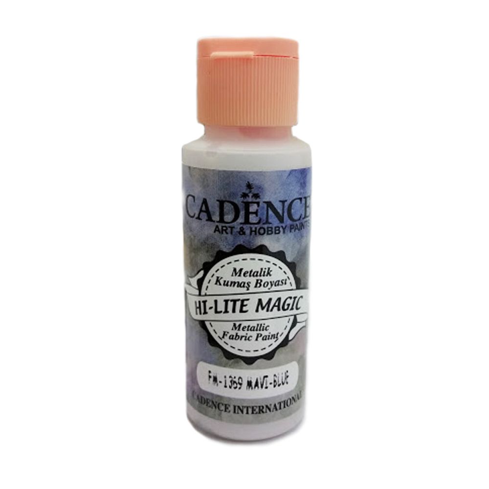 Levně Cadence Metalická barva na textil Cadence Hi-Lite Magic, 59 ml - VYBERTE ODSTÍN - Metalická barva na textil Cadence Hi-Lite Magic, 59 ml - blue, modrá