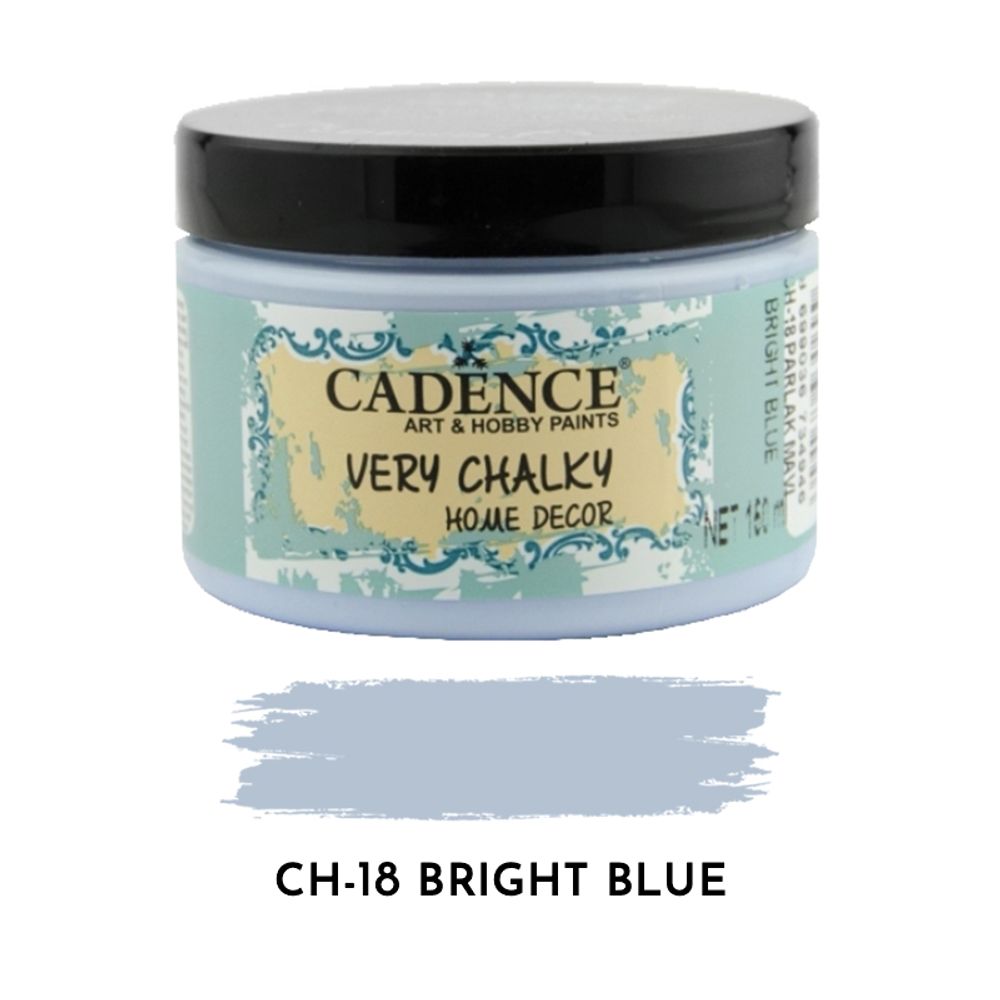 Levně Cadence Křídová barva Cadence Very Chalky, 150 ml - VYBERTE ODSTÍN - Křídová barva Cadence Very Chalky, 150 ml - bright blue, blanktyně modrá