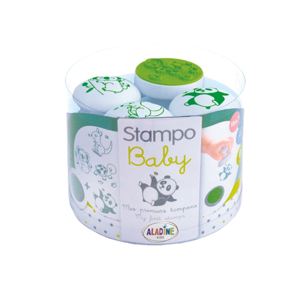 Levně Aladine Razítka Aladine Stampo Baby, 4 ks - Zvířátka z daleka
