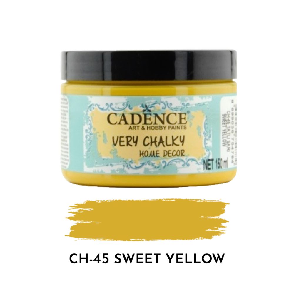 Levně Cadence Křídová barva Cadence Very Chalky, 150 ml - VYBERTE ODSTÍN - Křídová barva Cadence Very Chalky, 150 ml - sweet yellow, sytě žlutá
