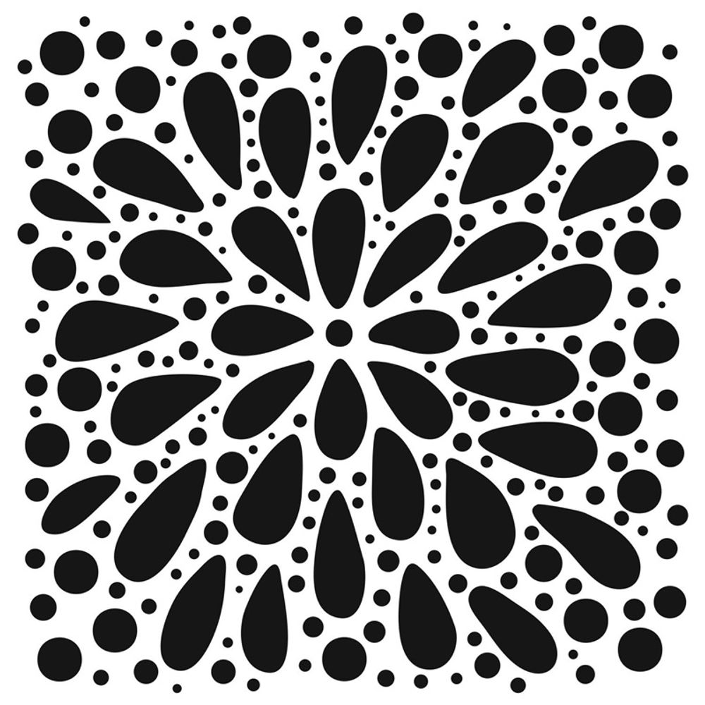 Levně The Crafter´s Workshop Šablona TCW - Explosion - VYBERTE VELIKOST - Šablona TCW 12"x12" (30,5x30,5 cm) - Explosion