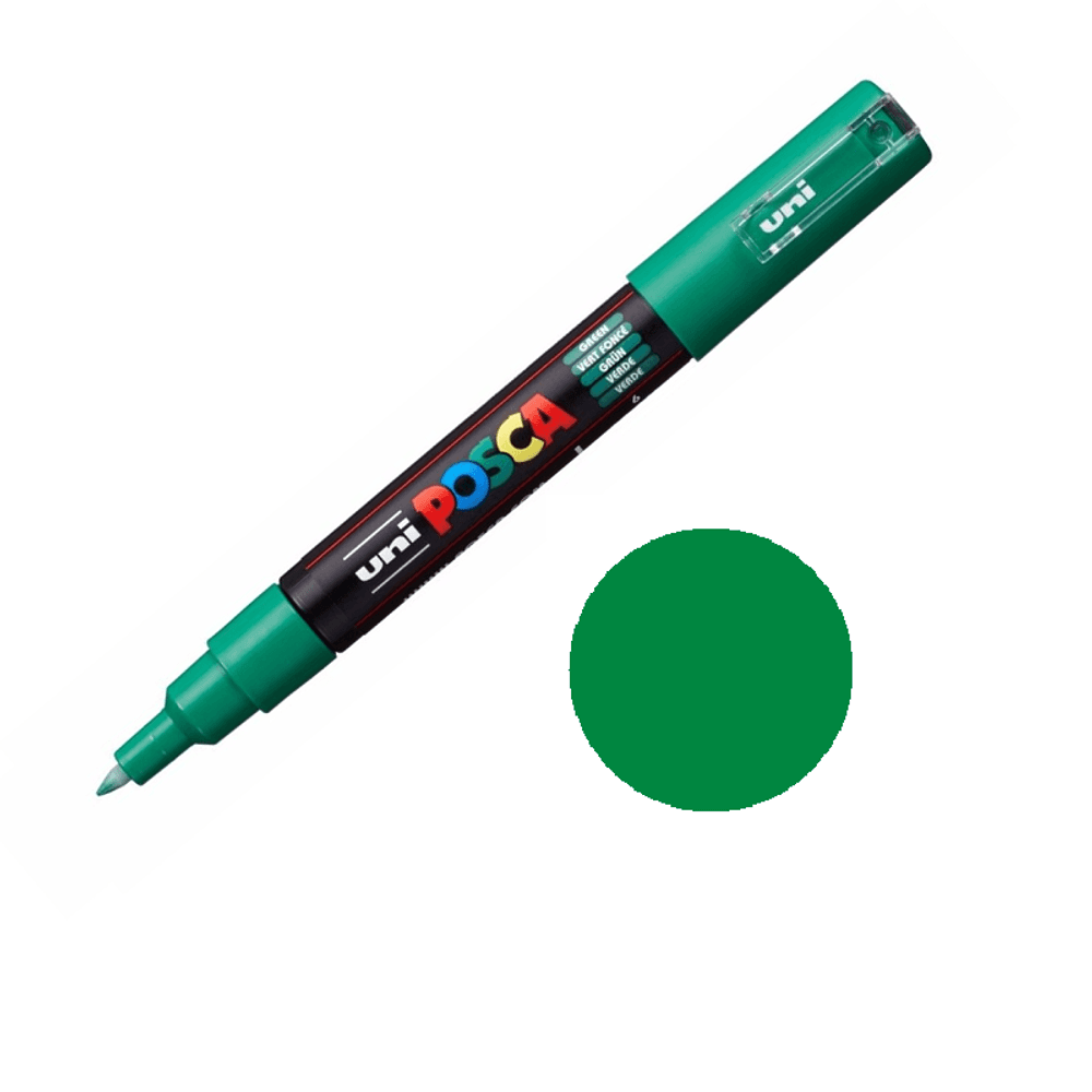 Levně Posca Akrylový fix Posca PC-1M - VYBERTE ODSTÍN - Akrylový fix Posca PC-1M - zelený