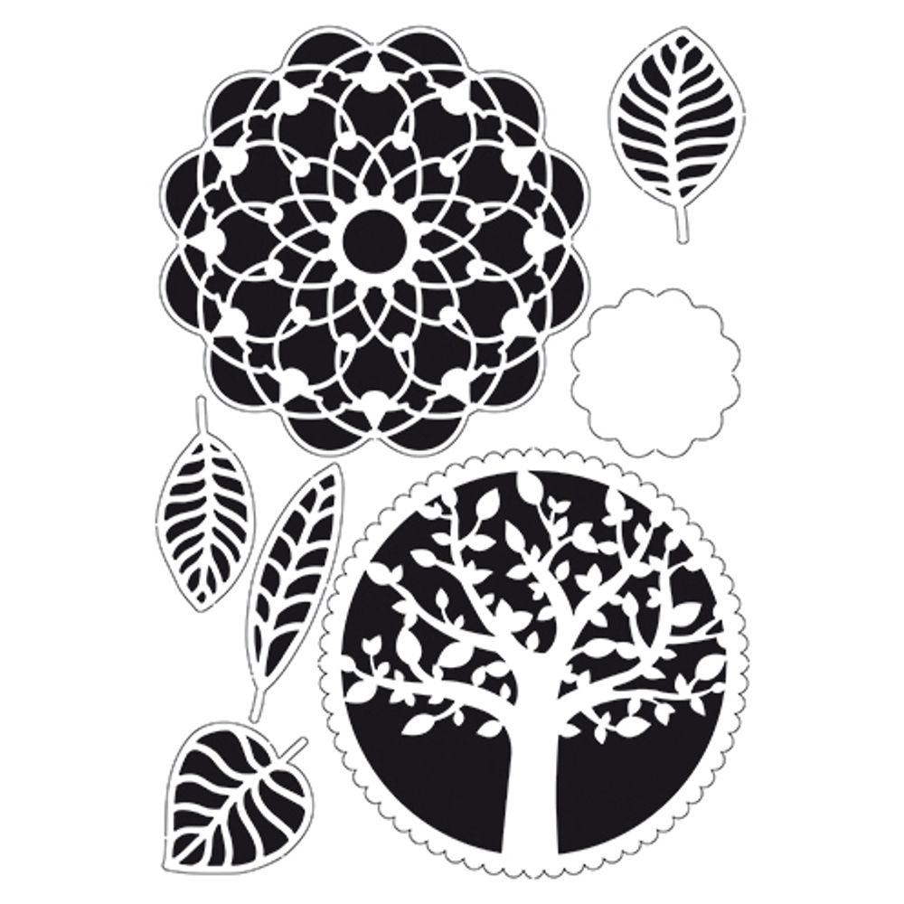 Šablona Efco, A4 - Mandala/lapač snů Aladine