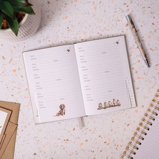 Adresář Wrendale Designs "The Flower Pot", A6 - Králík