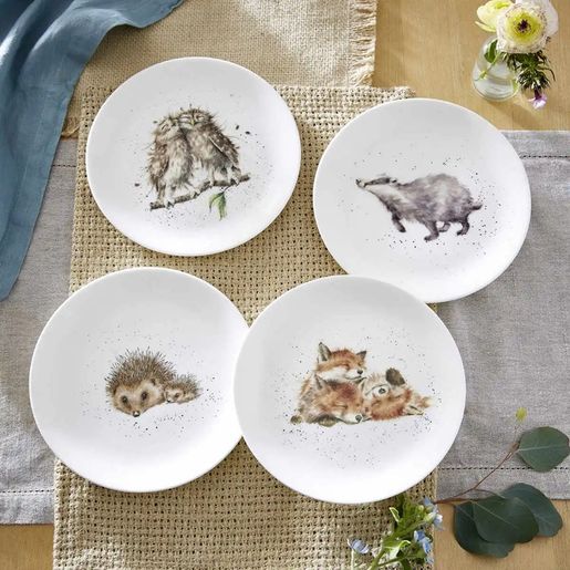 Porcelánový talíř Wrendale Designs - Ježci