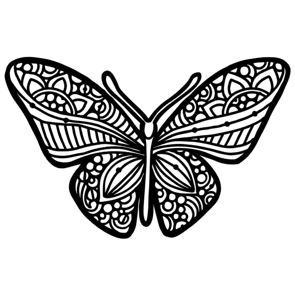 Levně The Crafter´s Workshop Šablona TCW - Joyous Butterfly - VYBERTE VELIKOST - Šablona TCW 6"x6" (15,2x15,2 cm) - Joyous Butterfly