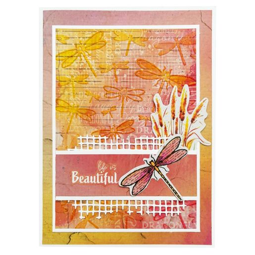 Blok s papírovými výseky Studio Light "Dragonfly Dreams", A6, 20 l.