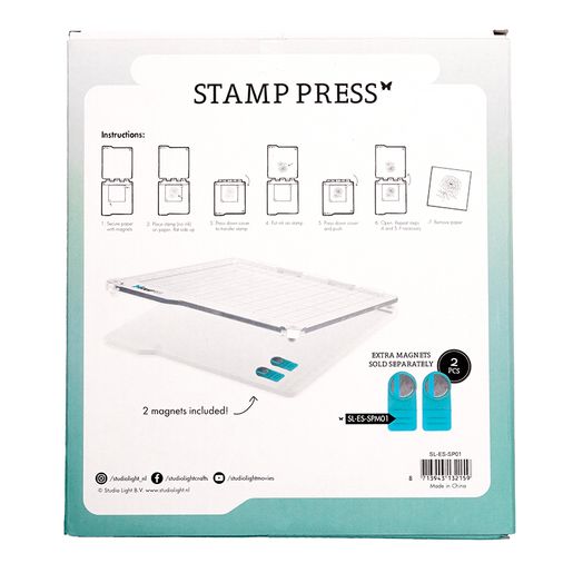 Pomůcka pro přesné razítkování Studio Light Stamp Press, 16x16 cm
