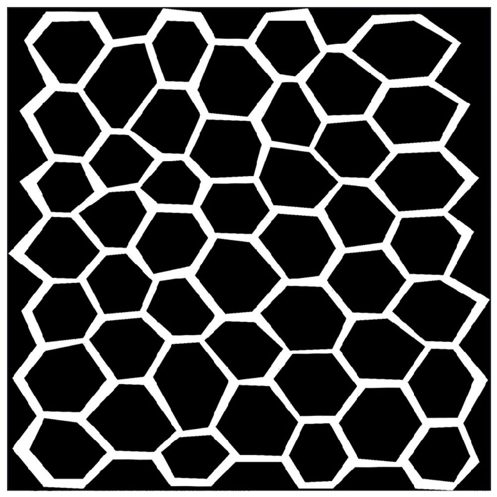 The Crafter´s Workshop Šablona TCW 6"x6" (15,2x15,2 cm) - Wonky Honeycomb