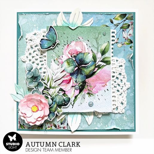 Scrapbooková sada Studio Light "Blooming Butterfly", 30,5x30,5 cm, 12 l.