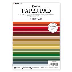 Blok barevných papírů Studio Light, A5, 36 l. - sváteční barvy