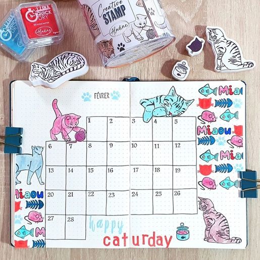Diářová razítka Aladine Stampo Bullet Journal, 62 ks - Abeceda jednoduchá