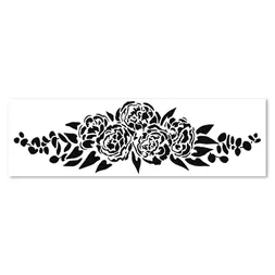 Šablona TCW 16,5"x6" (42x15 cm) - Peony Spray