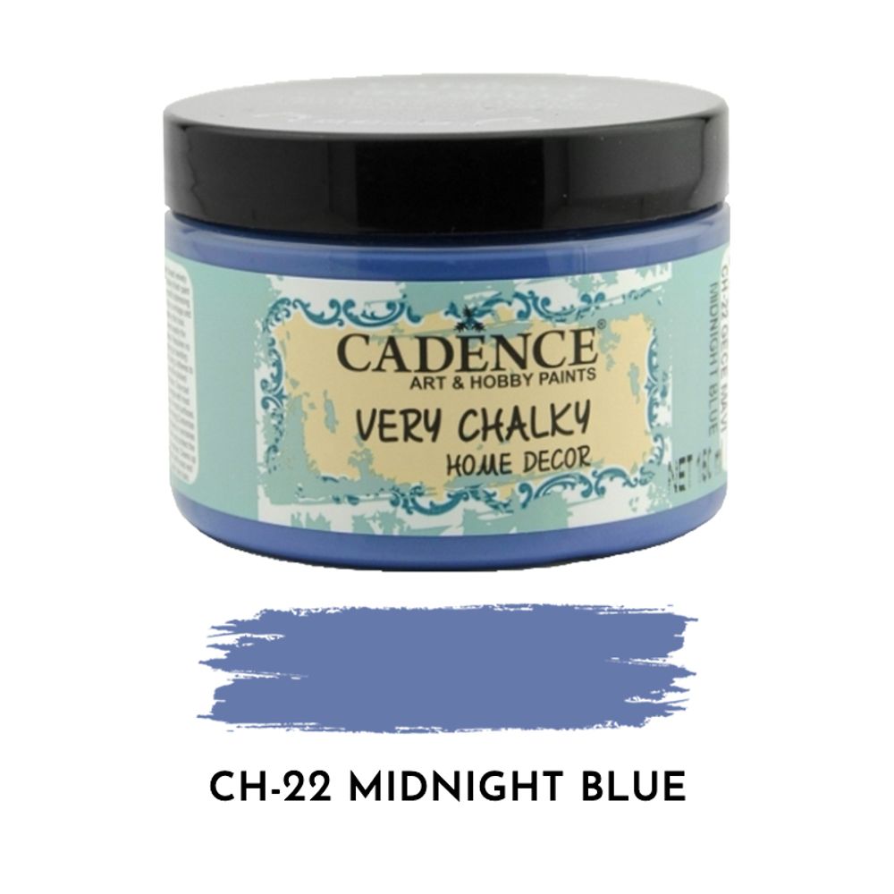 Levně Cadence Křídová barva Cadence Very Chalky, 150 ml - VYBERTE ODSTÍN - Křídová barva Cadence Very Chalky, 150 ml - midnight blue, půlnoční modrá