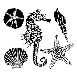 Šablona TCW 12"x12" (30,5x30,5 cm) - Sea Creatures