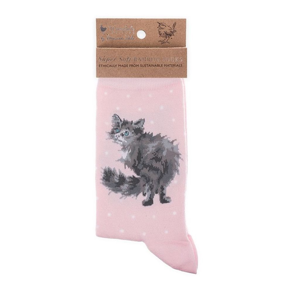 Wrendale Designs Dámské ponožky Wrendale Designs "Glamour Puss" - Kočka