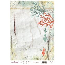 Rýžový papír Cadence - Mořské korály - VYBERTE VELIKOST
