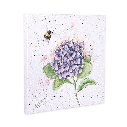 Obraz Wrendale Designs "The Busy Bee 20x20 cm - Hortenzie
