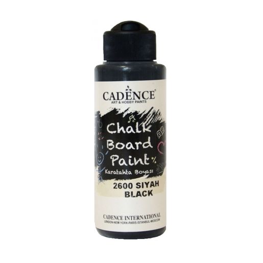 Tabulová akrylová barva, 120 ml - černá