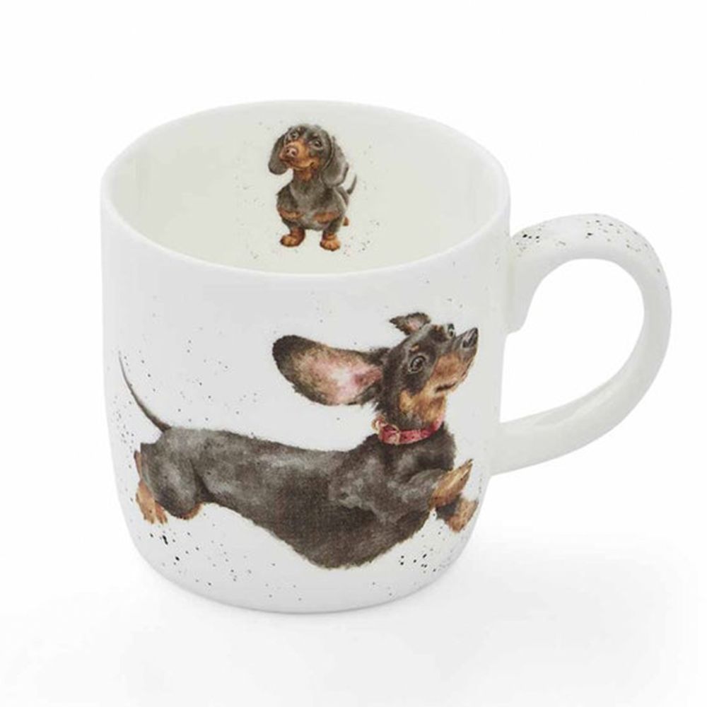 Royal Worcester Porcelánový hrnek Wrendale Designs "That Friday Feeling", 0,31 l - Jezevčík