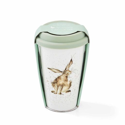 Porcelánový cestovní hrnek Wrendale Designs "Good Hare Day", 0,31 l - Zajíc