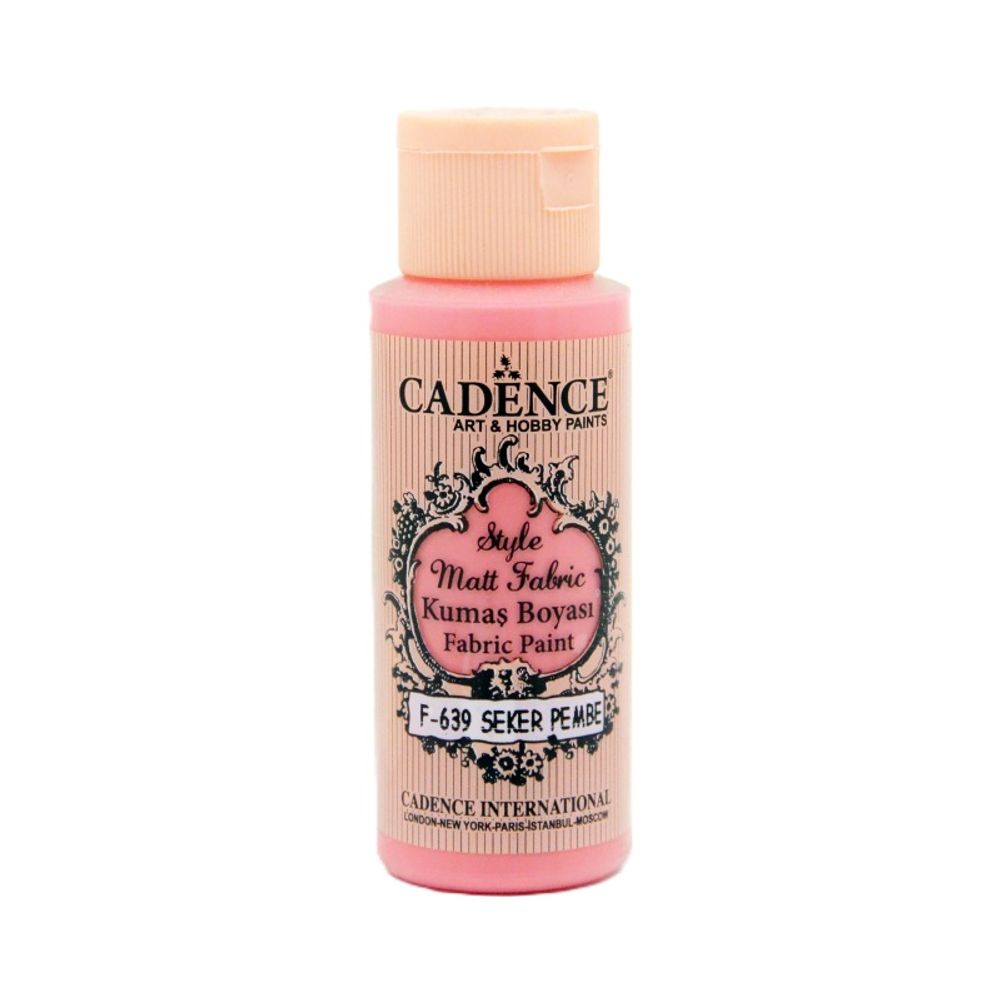 Levně Cadence Barva na textil Cadence Style Matt Fabric, 59 ml - VYBERTE ODSTÍN - Barva na textil Cadence Style Matt Fabric, 59 ml - sugar pink, růžová