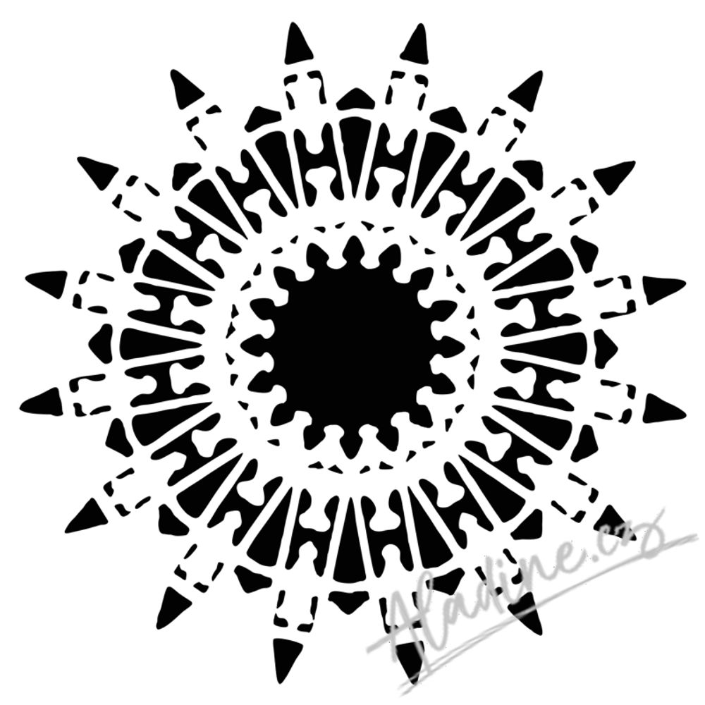 The Crafter´s Workshop Šablona TCW - Native Star - VYBERTE VELIKOST - Šablona TCW 12"x12" (30,5x30,5 cm) - Native Star
