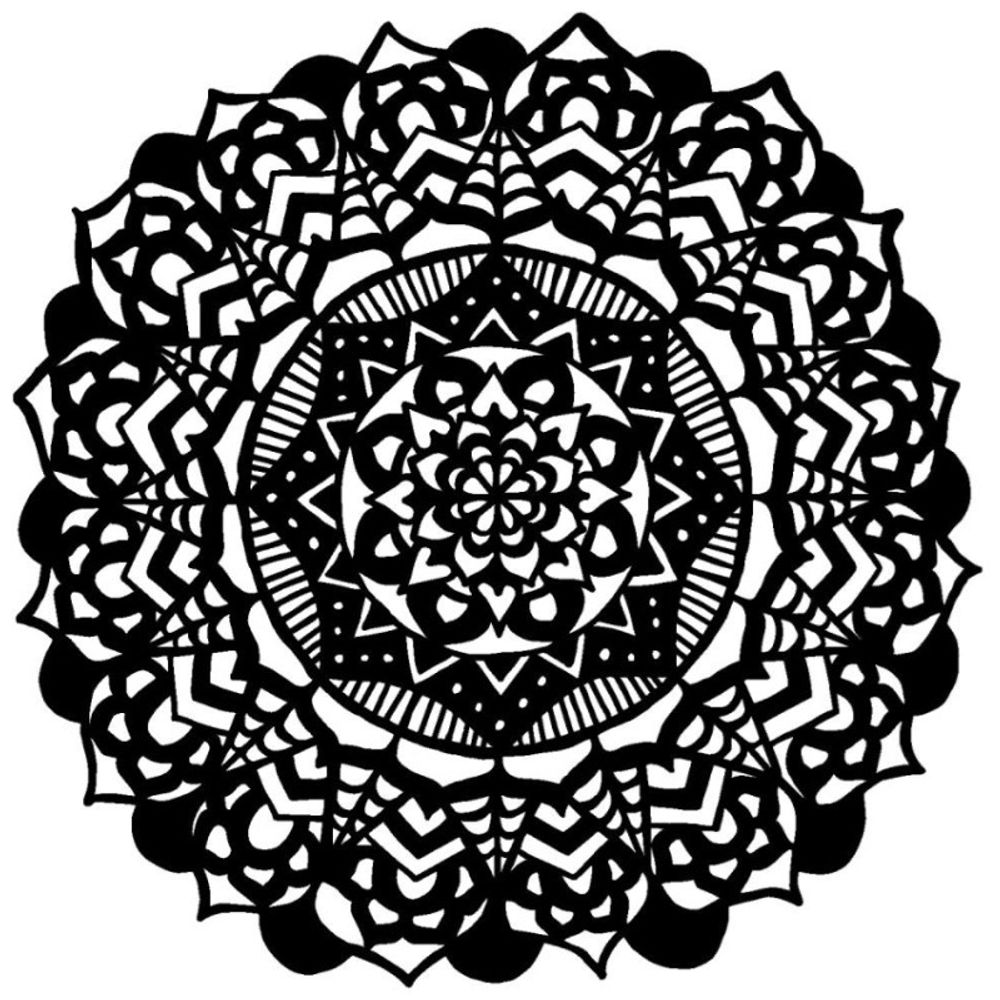 Levně The Crafter´s Workshop Šablona TCW - Fancy Mandala - VYBERTE VELIKOST - Šablona TCW 12"x12" (30,5x30,5 cm) - Fancy Mandala