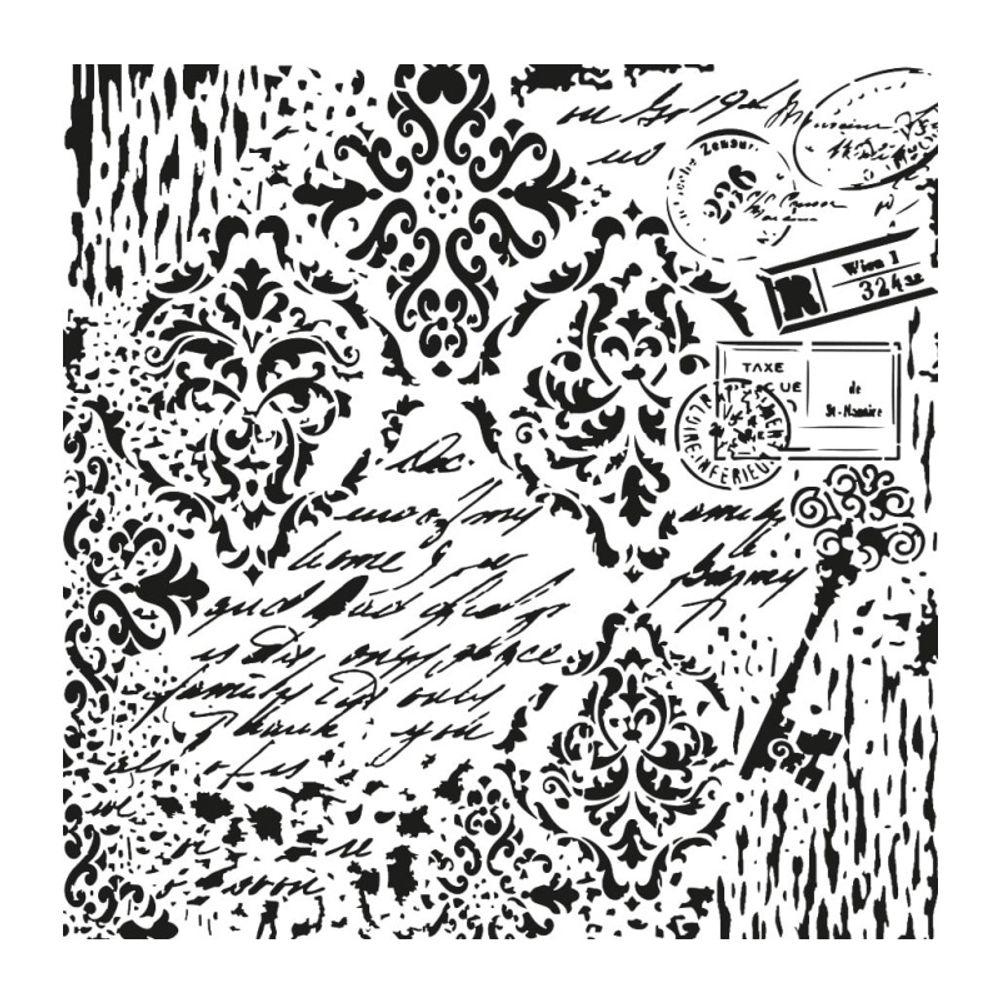 Levně Cadence Šablona Cadence, Ornamenty 10 - VYBERTE VELIKOST - Šablona Cadence, 25x25 cm - Ornamenty 10